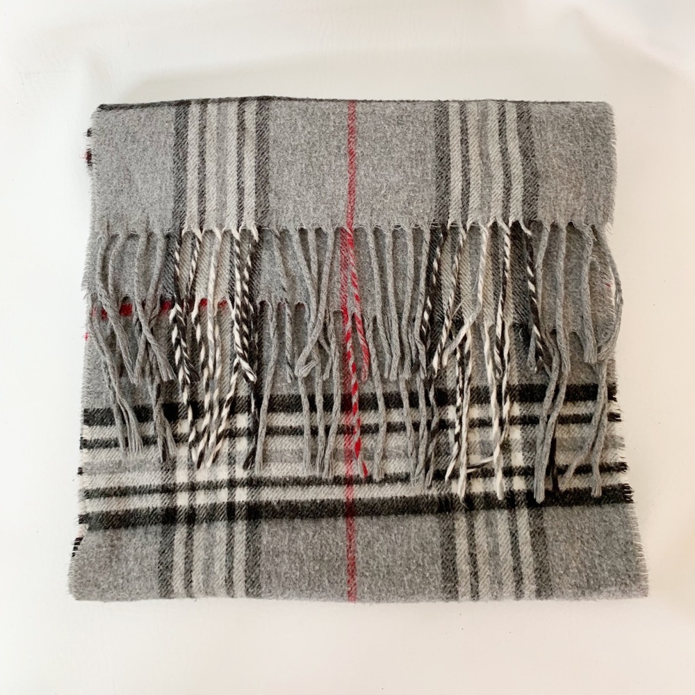 Cashmink by V. Fraas Grey Multicolored Scarf